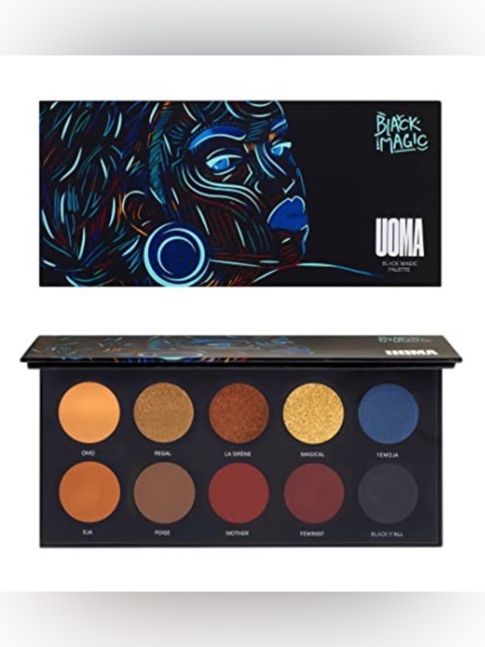 UOMA Beauty Black Magic Eyeshadow Palette - Poise